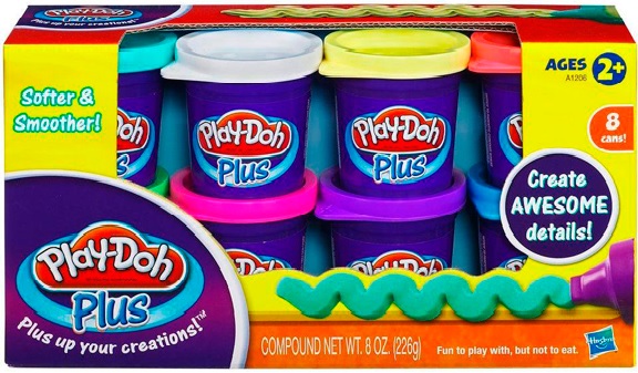 Play-Doh Пластилин: Набор из 8 банок пластилина Play-Doh PLUS (А1206)