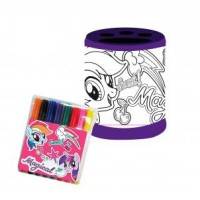 Набор раскрась подставку "My Little Pony" Состав набора: фломастеры 12 цветов, подставка 88610