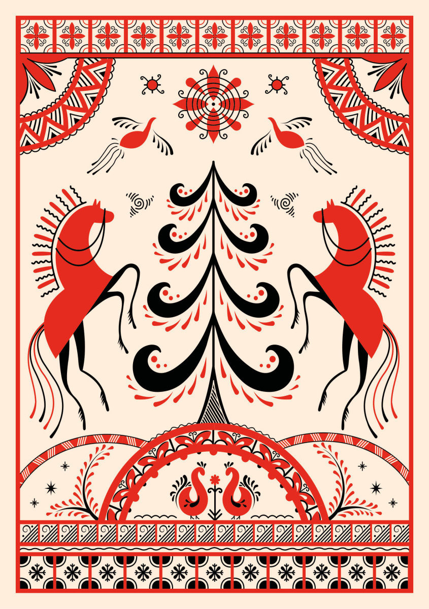 Блокнот Жили-были. Мезенская роспись «Кони» (формат А5, 144 стр., блинтовое тиснение, тонированный блок) Блокнот Жили-были. Мезенская роспись «Кони» (формат А5, 144 стр., блинтовое тиснение, тонированный блок)