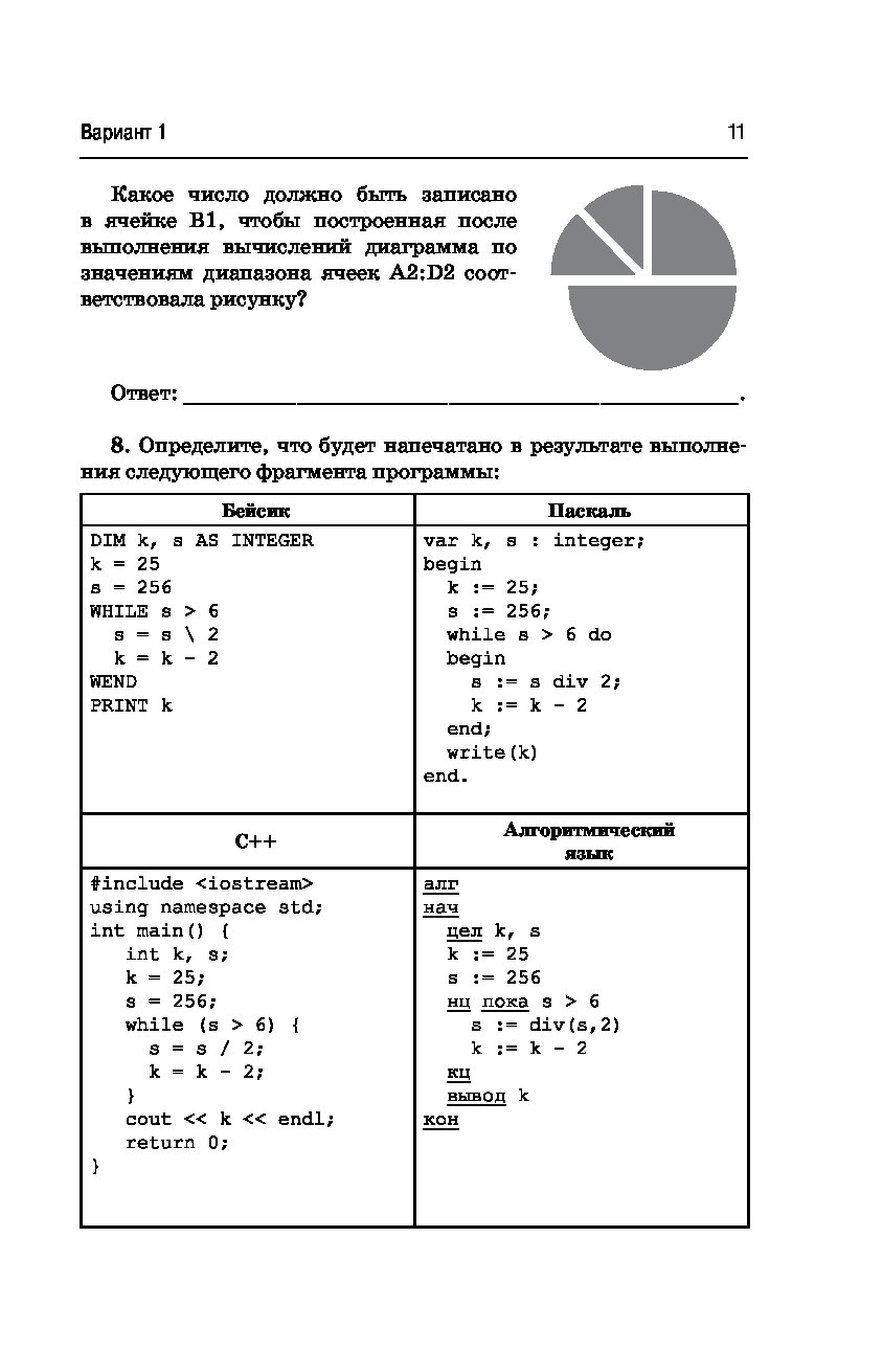 Егэ информатика 2019