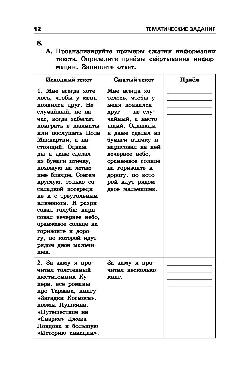 Тренировочные задания огэ русский 2024