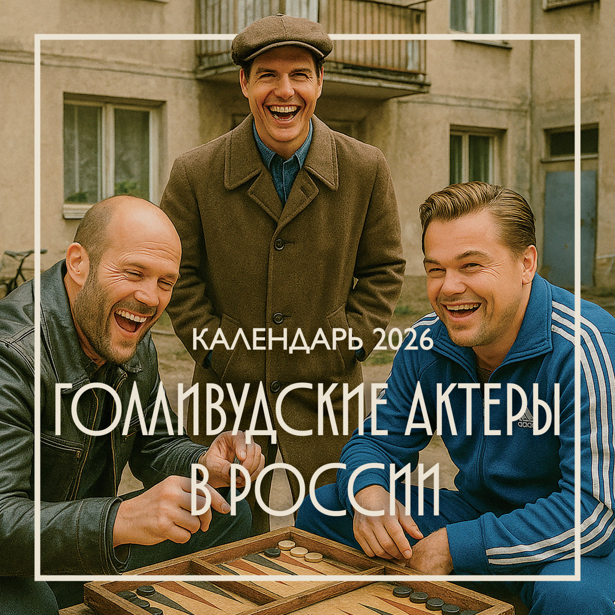 Голливудские актеры в России. Календарь настенный на 2026 год (300х300 мм) Голливудские актеры в России. Календарь настенный на 2026 год (300х300 мм)