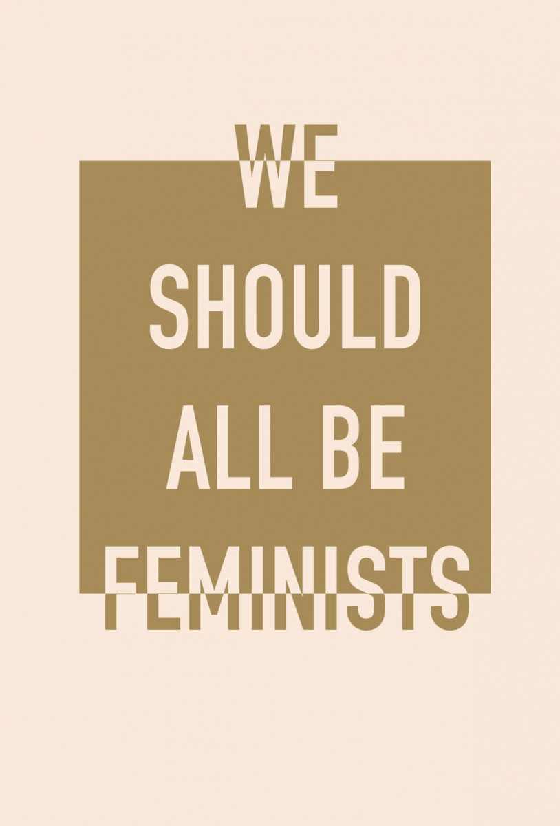 Блокнот. We should all be feminists (формат А5, тонированный блок, лента-ляссе)