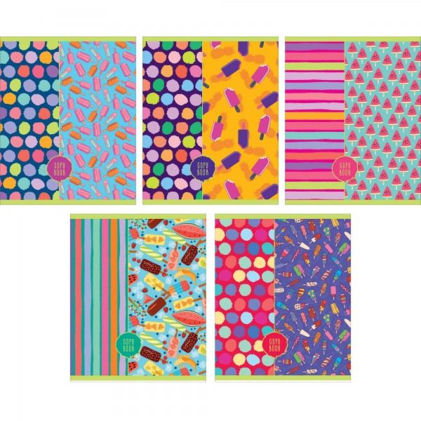 Сладкие радости ТЕТРАДИ А5 (*скрепка) 48Л. Обложка: без отделки