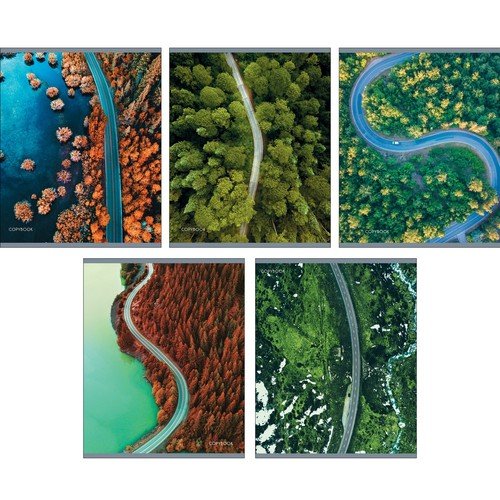 Вид сверху (пейзаж) ТЕТРАДИ А5 (*скрепка) 48Л. Обложка: ламинирование