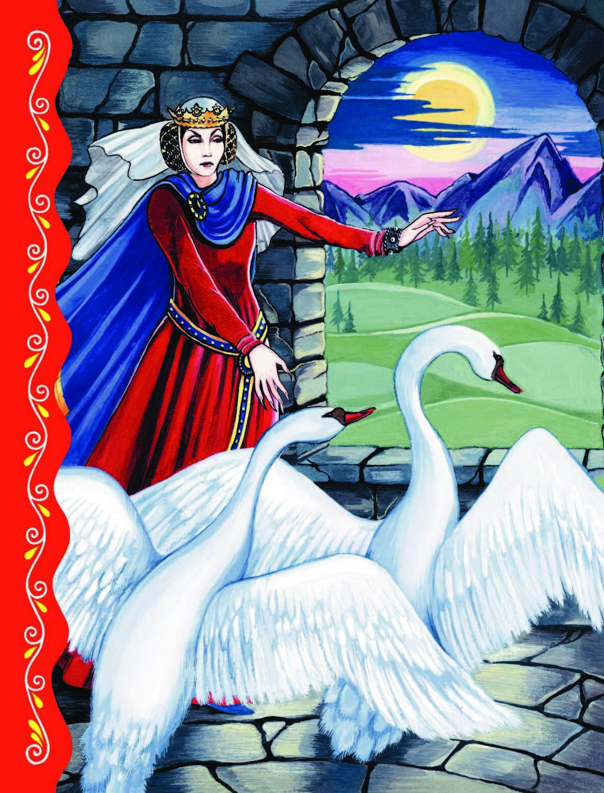 Сказочная принцесса лебедь