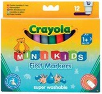 12 цветных фломастеров для малышей