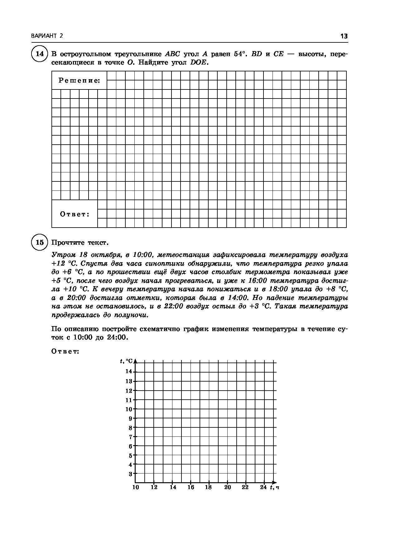 Физика 7 класс тренировочных вариантов