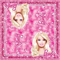 Салфетки "Принцесса", 33*33см, 20шт., т.м.Barbie