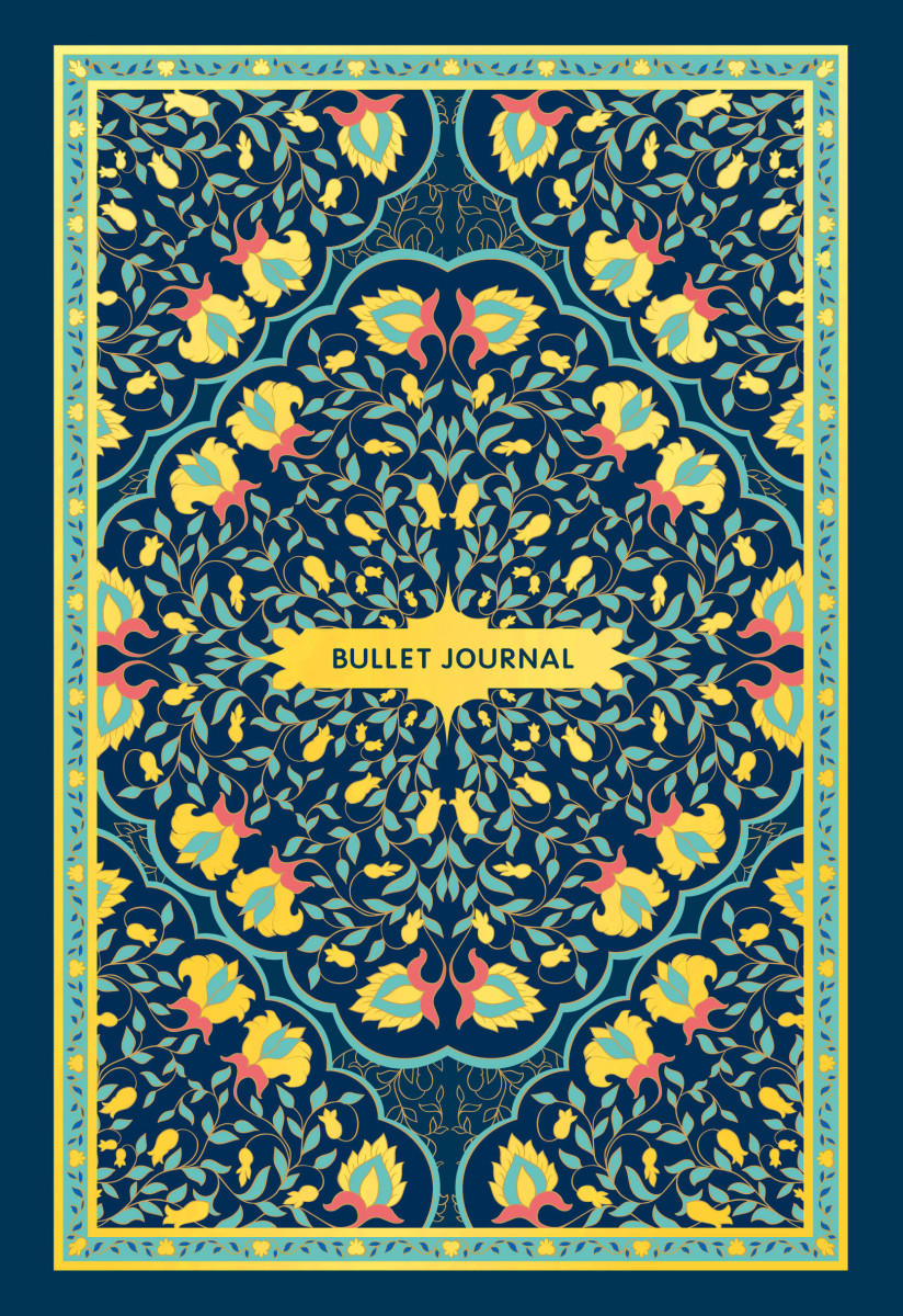 Блокнот в точку: Bullet Journal (ковер золотой, 160 c., с наклейками) Блокнот в точку: Bullet Journal (ковер золотой, 160 c., с наклейками)