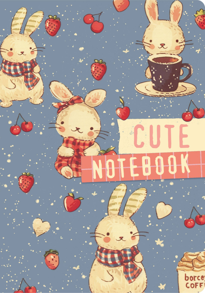 Cute Bunny Notebook (А6, 32 л., дизайнерская бумага) Cute Bunny Notebook (А6, 32 л., дизайнерская бумага)