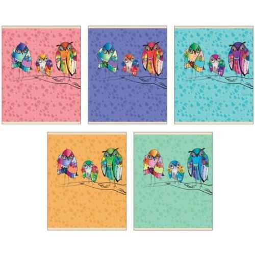 Веселая семейка ТЕТРАДИ А5 (*скрепка) 48Л. Обложка: лакирование