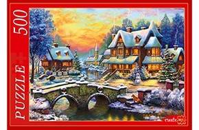 ПАЗЛЫ 500 элементов. Ф500-5138 СНЕЖНЫЙ ПЕЙЗАЖ