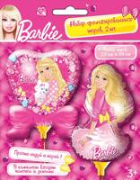 Набор фольгированных мини-шаров "БАРБИ",2шт_Barbie