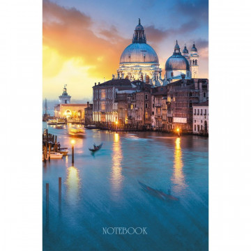 Книга для записей "Закат в Венеции" А5, 130л КНИГИ ДЛЯ ЗАПИСЕЙ А5 (7БЦ)
