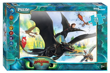 Мозаика "puzzle" maxi 24 "Драконы - 2" (DreamWorks)