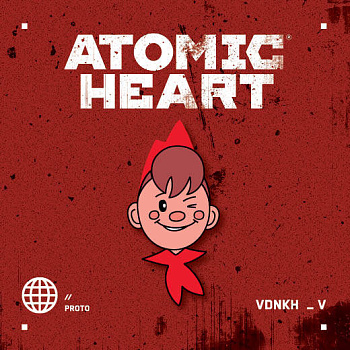 Значок металлический, Atomic Heart. Пионер Значок металлический, Atomic Heart. Пионер