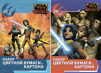 Бум и карт цв д/дет тв 10цв 20л(4мет) Папка 200*290 STW41/2-EAC Star Wars