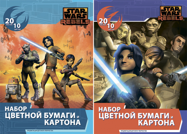 Бум и карт цв д/дет тв 10цв 20л(4мет) Папка 200*290 STW41/2-EAC Star Wars