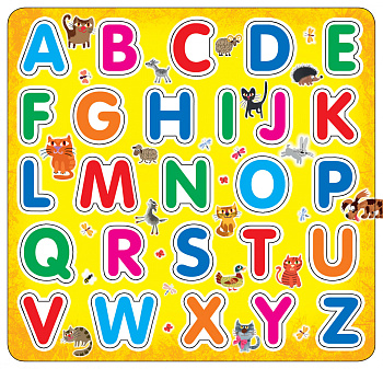 Английский алфавит на магнитах