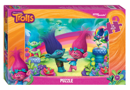 Мозаика "puzzle" maxi 24 "Trolls" (DreamWorks)
