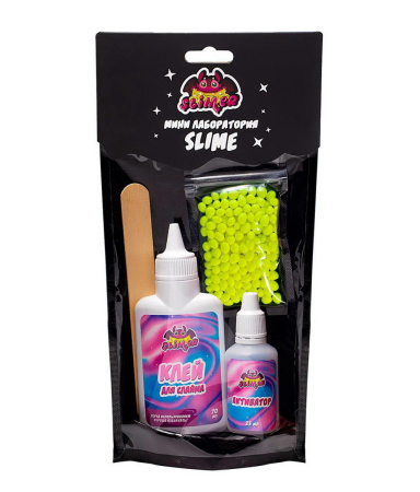 Игрушка в наборе ТМ Slimer "Пружинистые зернышки желтые" 150г