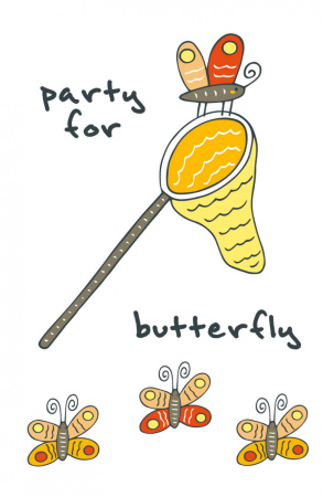 Блокнот для записей "Party for butterfly" (А5)