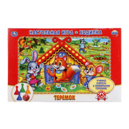 НАСТОЛЬНАЯ ИГРА-ХОДИЛКА "УМКА" ТЕРЕМОК В РУСС. КОР. в кор.20шт
