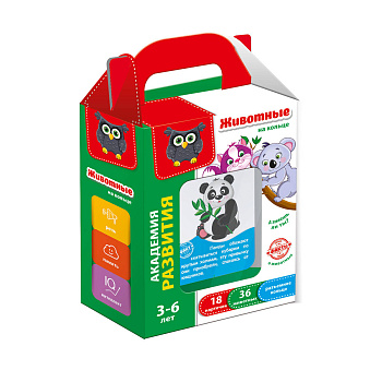 Игра настольная Карточки на кольце "Животные" Игра настольная Карточки на кольце "Животные"