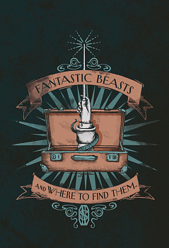 Обложка для паспорта. Фантастические твари. Чемодан Обложка для паспорта. Фантастические твари. Чемодан