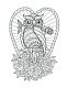 Совушки. У-у-у, раскраска для тех, кто любит ночь