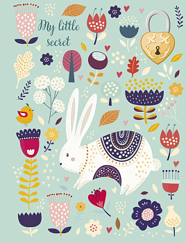 Блокнот с замочком. Веселый кролик (в подарочном коробе, 160 стр., цветной) Блокнот с замочком. Веселый кролик (в подарочном коробе, 160 стр., цветной)