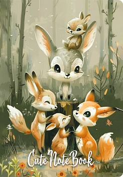 Cute Animals Notebook (А6, 32 л., дизайнерская бумага) Cute Animals Notebook (А6, 32 л., дизайнерская бумага)