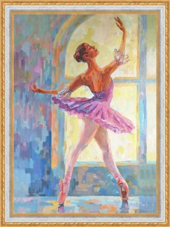 Картины из пайеток. Балерина - картина из пайеток (CME015)