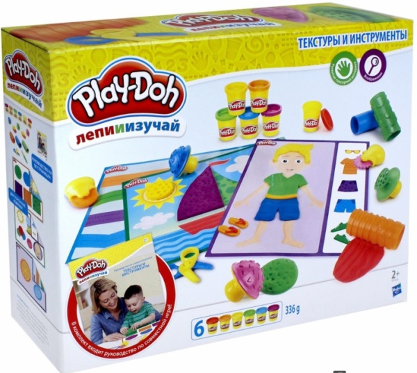 Play-Doh Игровой Набор "Текстуры и инструменты" (B3408)