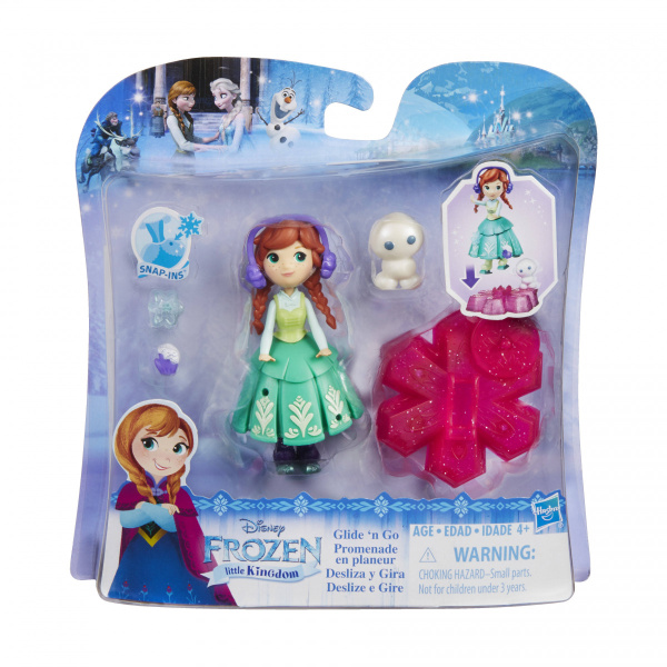 DISNEY FROZEN Маленькая кукла Холодное Сердце на движущейся платформе-снежинке (B9249)