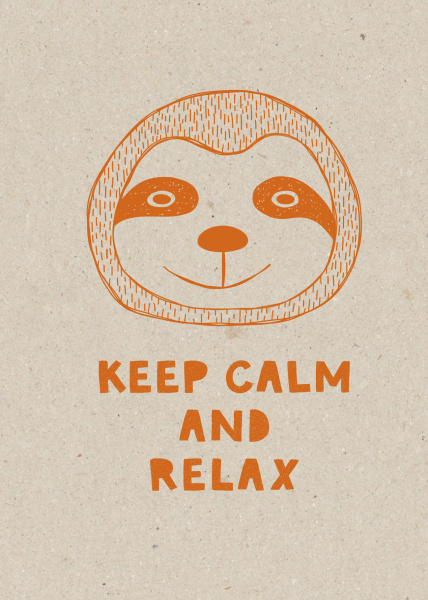 Keep calm and relax. Тетрадь (А5, 48 л., УФ-лак, накидки)