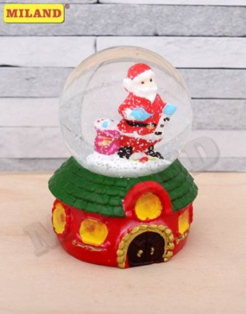 Новогодний сувенир Снежный шар "  Хороший Дедушка Мороз " Т-9869