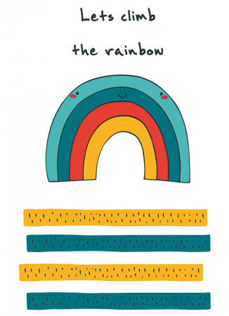 Блокнот для записей "Let's climb the rainbow" (А6)
