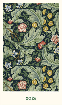 Мини ежедневник. Уильям Моррис (А6, 80 л., мягкая обложка, зеленый) Мини ежедневник. Уильям Моррис (А6, 80 л., мягкая обложка, зеленый)