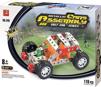 Конструктор метал.  : Я конструктор. Гоночная машина, (110 дет. ) арт. 00621