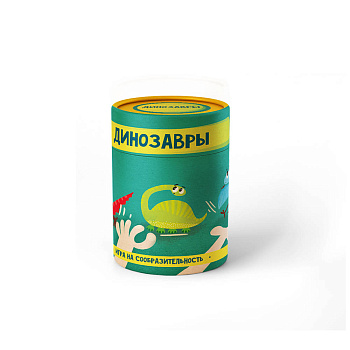 Настольная игра в тубусе "Динозавры" Настольная игра в тубусе "Динозавры"