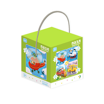 Пазл 4-в-1 "Транспорт" Пазл 4-в-1 "Транспорт"