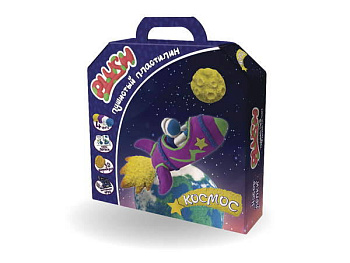 Пушистый пластилин "PLUSH", набор "Космос"