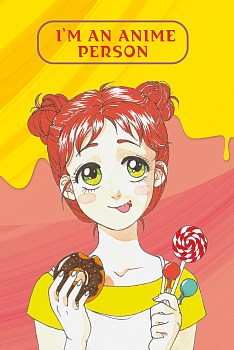 Обложка для паспорта. I'm an anime person Обложка для паспорта. I'm an anime person
