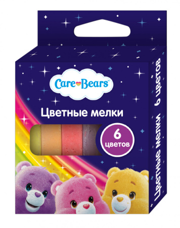 Мелки 6 цветов Заботливые мишки тм Care Bears