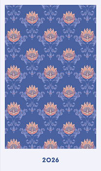 Мини ежедневник. Уильям Моррис (А6, 80 л., мягкая обложка, синий) Мини ежедневник. Уильям Моррис (А6, 80 л., мягкая обложка, синий)