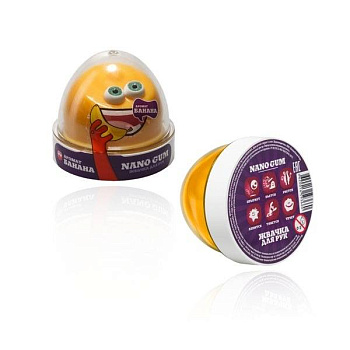 Пластилин для лепки "Жвачка для рук "Nano gum", аромат банана", 50 гр.