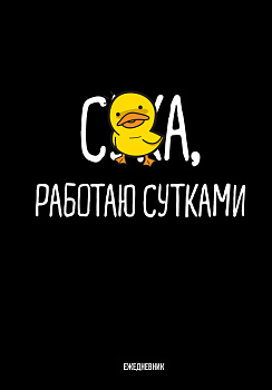 Работаю сутками. Ежедневник недатированный (А5, 72 л.) Работаю сутками. Ежедневник недатированный (А5, 72 л.)