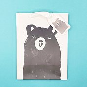 Пакет подарочный "Bear", white S